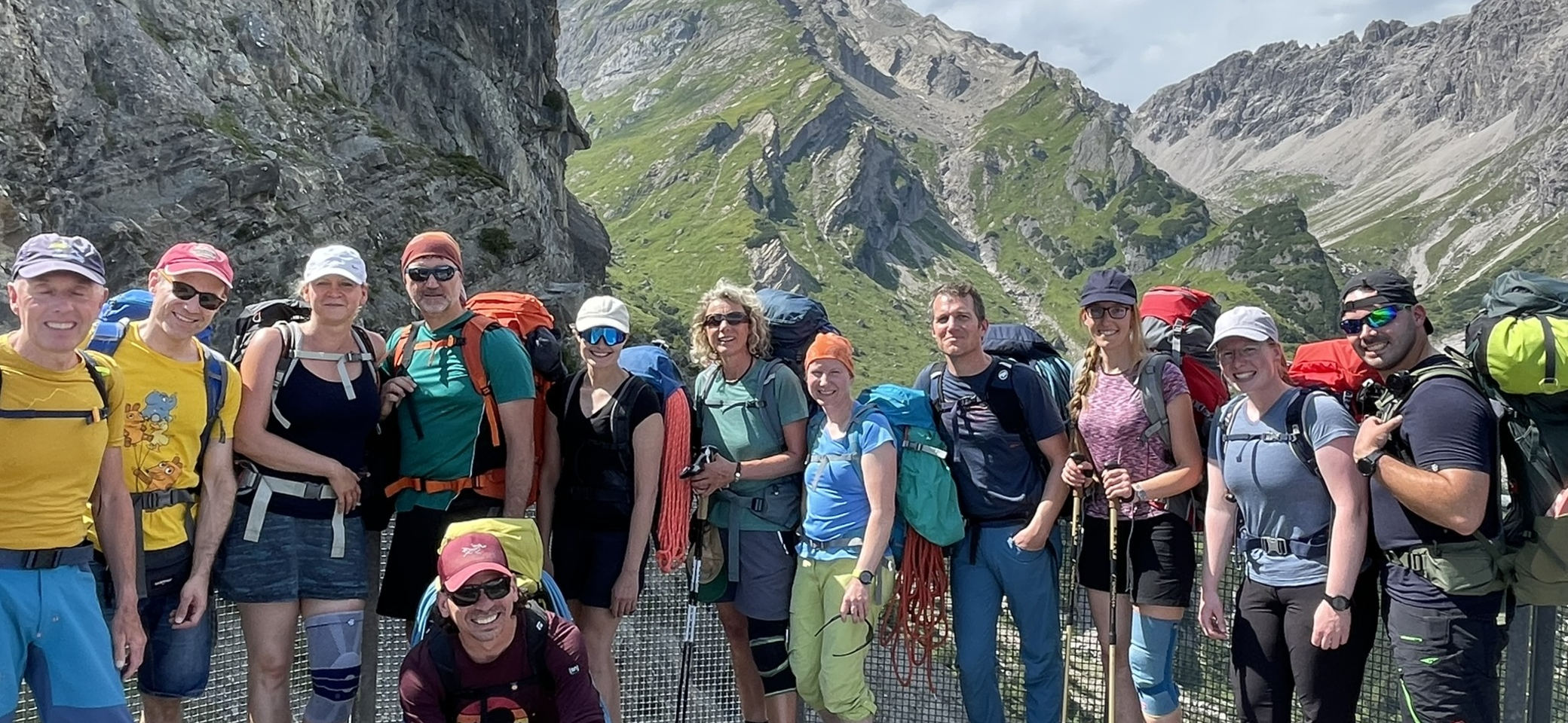 Klettergruppe vor dem Muttekopf | © DAV Offenbach, Michael Jehrke