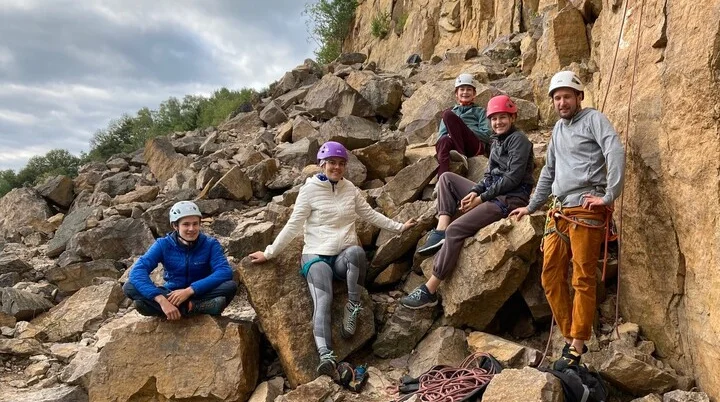 Jungendgruppe in Schriesheim | © DAV Offenbach Jungendgruppe in Schriesheim | © DAV Offenbach