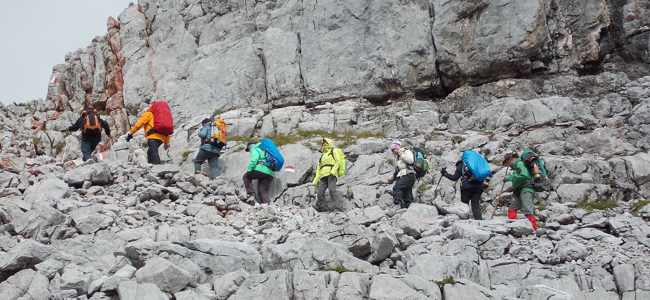 Wandergruppe in den Alpen | © DAV Offenbach