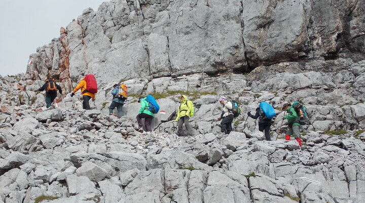 Wandergruppe in den Alpen | © DAV Offenbach