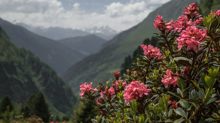 Pflanzen in den Bergen nahe der Geraerhütte: Alpenrose | © DAV/Marcel Dambon